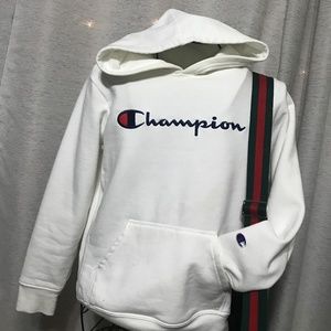 White Champion Hoodie